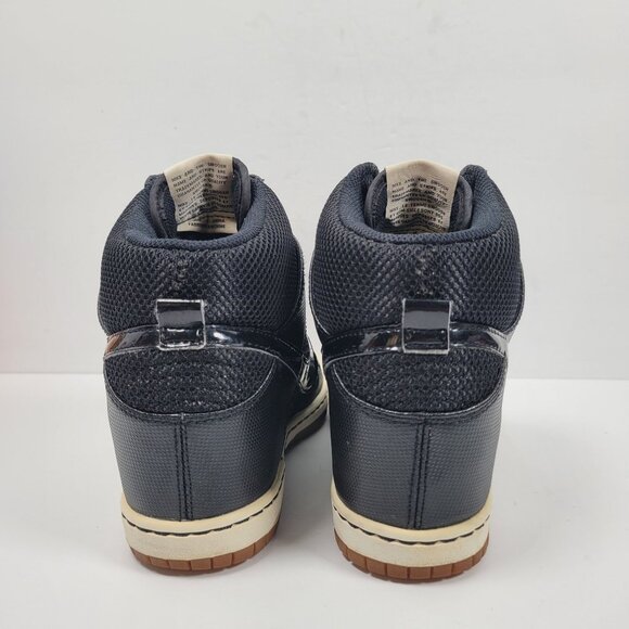 Nike Dunk Sky Hi Wedge Women's Black Sneakers 579763-001 US Size 9 - Picture 4 of 10
